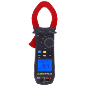 AEMC 404 [2139.22] TRMS True-RMS AC/DC Clamp-On Meter with Ohms/Continuity/Temperature, 1200VAC/1700VDC, 1000AAC/1500ADC