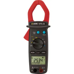 AEMC 514 [2117.70] Pengukur Klem True-RMS AC/DC, 1000 A AC/DC, 600 V AC/DC, Ohm, Uji Kelangsungan Arus