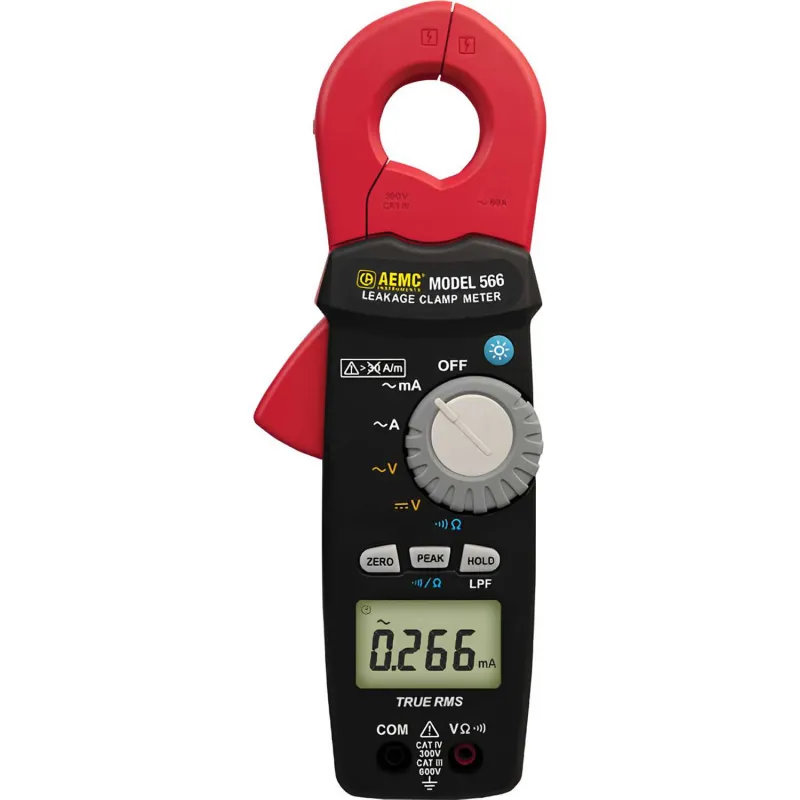 AEMC 566 [2139.83] 60 A AC/DC Clamp On Leakage Current Meter