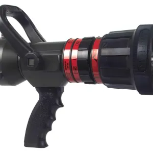 Akron Brass Turbojet Model 1763 [1763-BLK] Nozel Jangkauan Luas 1,5 inci (38 mm) dengan Pegangan Pistol &amp; Warna Bale (Hitam), 100 psi (7 bar)