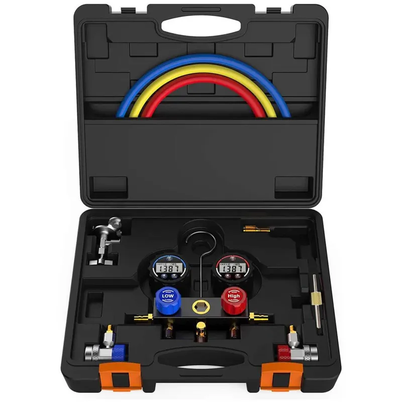 Elitech DMG-1 Set Alat Ukur Manifold AC Digital dengan Adaptor R410a