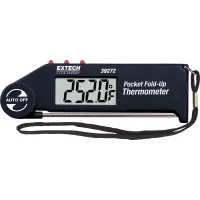 Extech 39272 Fold-Up Pocket Thermometer with Adjustable Probe, -58 to 572°F (-50 to 300°C)