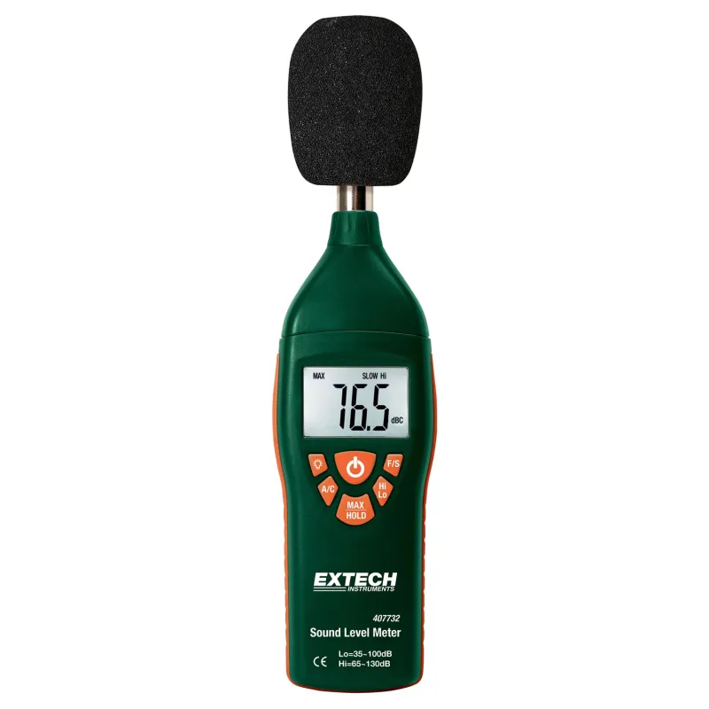 Extech 407732 Low/High Range Sound Level Meter