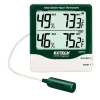Extech 445715 Humidity Alert with Remote Probe,  10 to 99% RH, 14 to 140°F (-10 to 60°C)