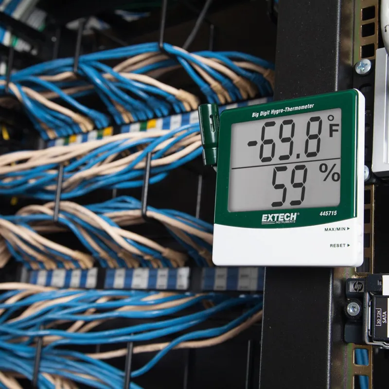 Extech 445715 Humidity Alert with Remote Probe,  10 to 99% RH, 14 to 140°F (-10 to 60°C)