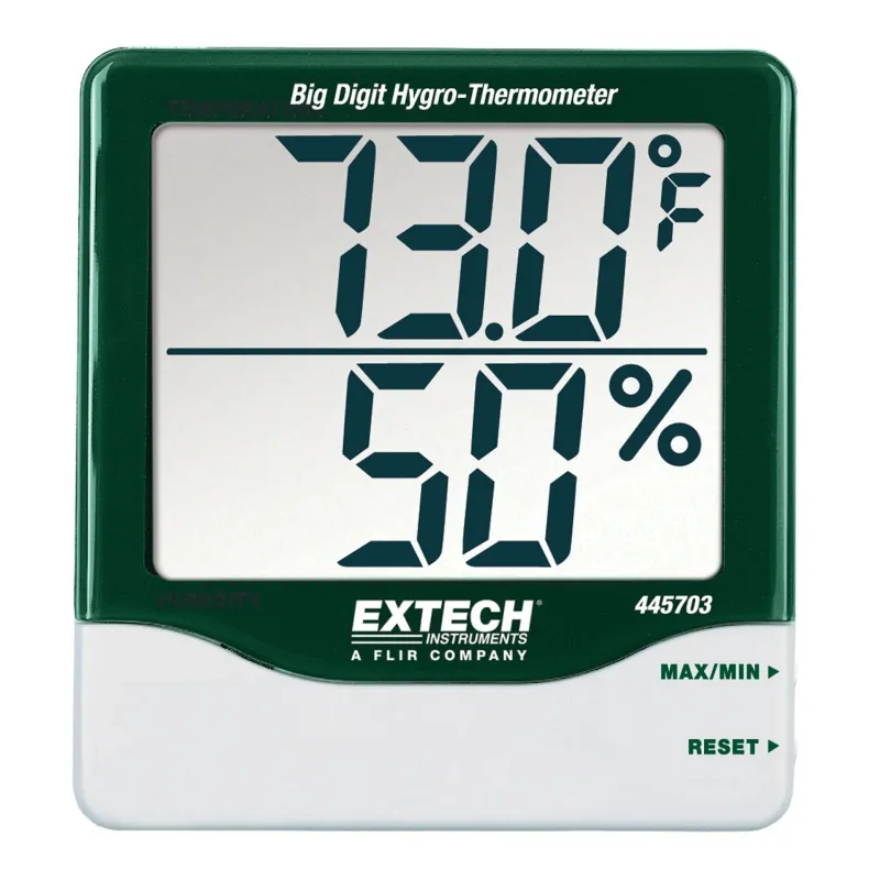 Extech 445815 Hygro-Thermometer Humidity Alert, 14 to 140°F (-10 to 60°C)