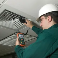 Extech AN200 CFM/CMM Mini Thermo-Anemometer dengan Termometer Inframerah Terpadu