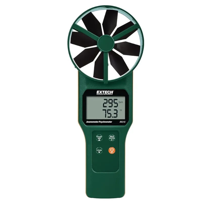 Extech AN310 Large Vane CFM/CMM Anemometer/Psychrometer