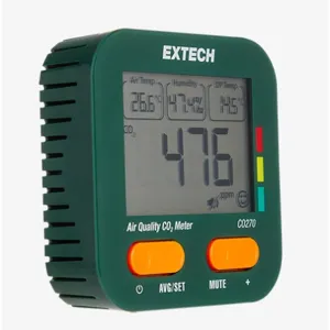 Extech CO270 Pengukur Kualitas Udara Dalam Ruangan dengan Suhu, Kelembapan, Titik Embun, dan Kadar CO2