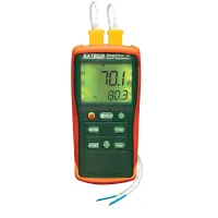 Extech EA10 EasyView Type K Dual Input Thermometer with Dual Readings, -200 to 1999°F (-200 to 1360°C)