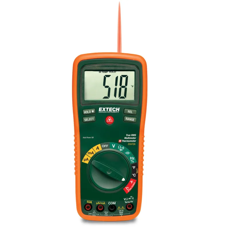 Extech EX470A True RMS Professional MultiMeter with InfraRed Thermometer
