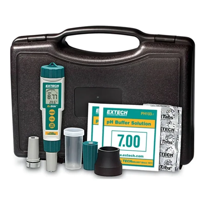 Extech EX800 ExStik 3-in-1 Chlorine/pH/Temperature Kit