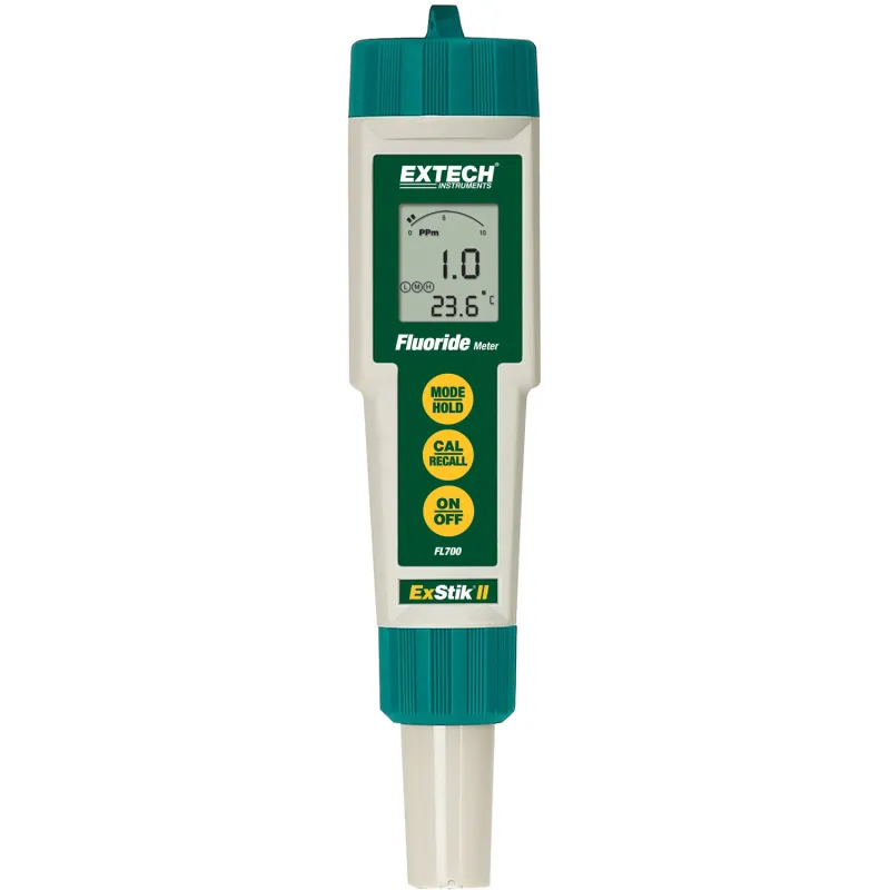 Extech FL700 Waterproof ExStik Fluoride Meter, 0.1 to 9.99ppm or mg/L