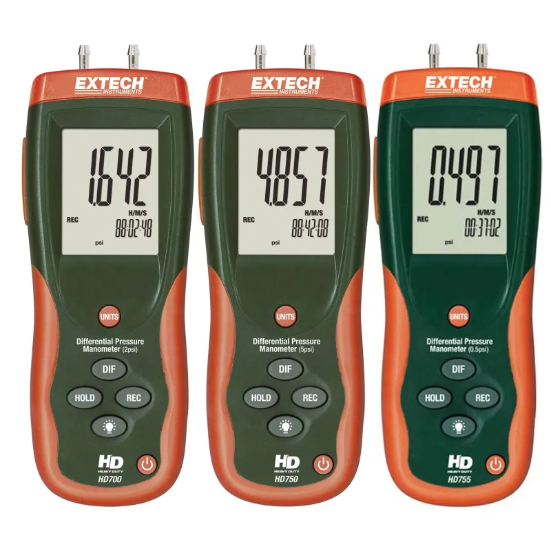 Extech HD700 Seri Manometer (6 Model Dalam Keluarga Produk Ini)
