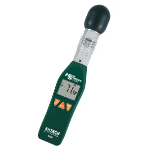 Extech HT30 Heat Stress Wet Bulb Globe Temperature (WBGT) Meter, 32 to 122°F (0 to 50°C, 0 to 100% RH