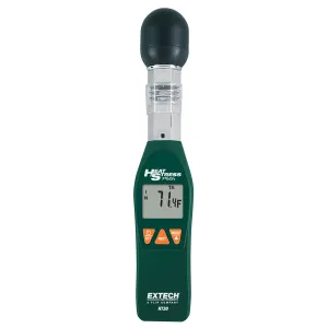 Extech HT30 Heat Stress Wet Bulb Globe Temperature (WBGT) Meter, 32 to 122°F (0 to 50°C, 0 to 100% RH