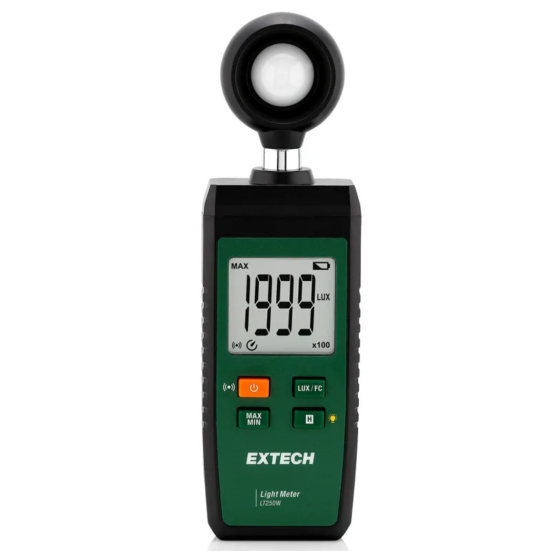 Extech LT250W Pengukur Cahaya dengan Konektivitas ke Aplikasi ExView