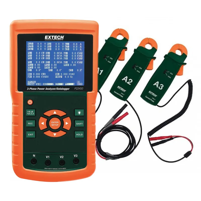 Extech PQ3450 3-Phase Power Analyzer / Datalogger (7 Models In This Products Family)