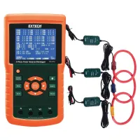 Extech PQ3450 [PQ3450-30-NIST] 3000A 3-Phase Datalogging Power Analyzer Kit with NIST Calibration