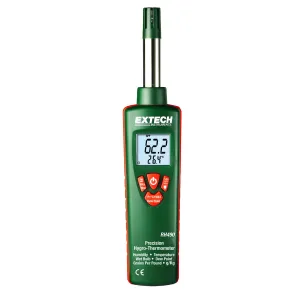 Extech RH490 Precision Hygro-Thermometer, -22 to 199°F (-30 to 100°C)
