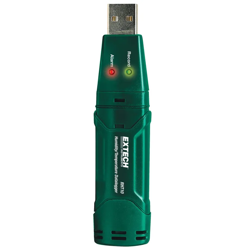 Extech RHT10 Humidity and Temperature USB Datalogger, 0 to 100%RH and 40 to 158°F (-40 to 70°C)