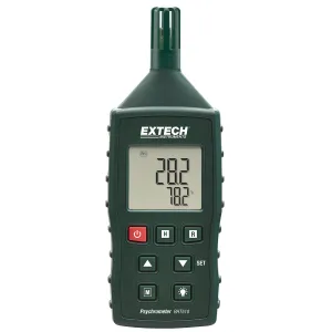Extech RHT510 Hygro-Thermometer Psychrometer measures Relative Humidity, Temp, Dew Point, & Wet Bulb