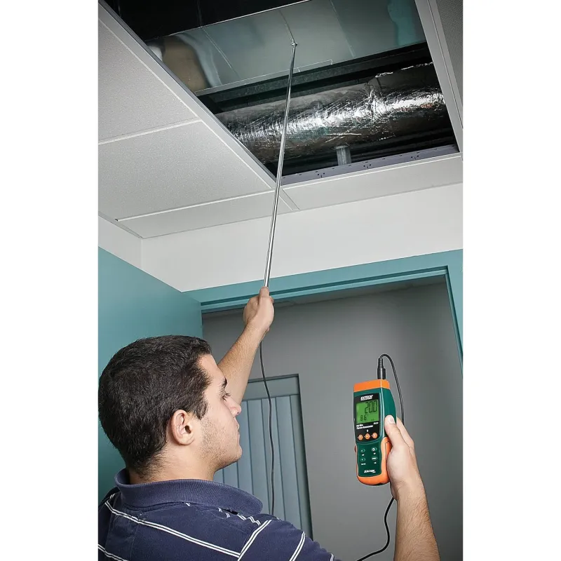 Extech SDL350 Hot Wire CFM Thermo-Anemometer/ Datalogger dengan Kartu SD 2G