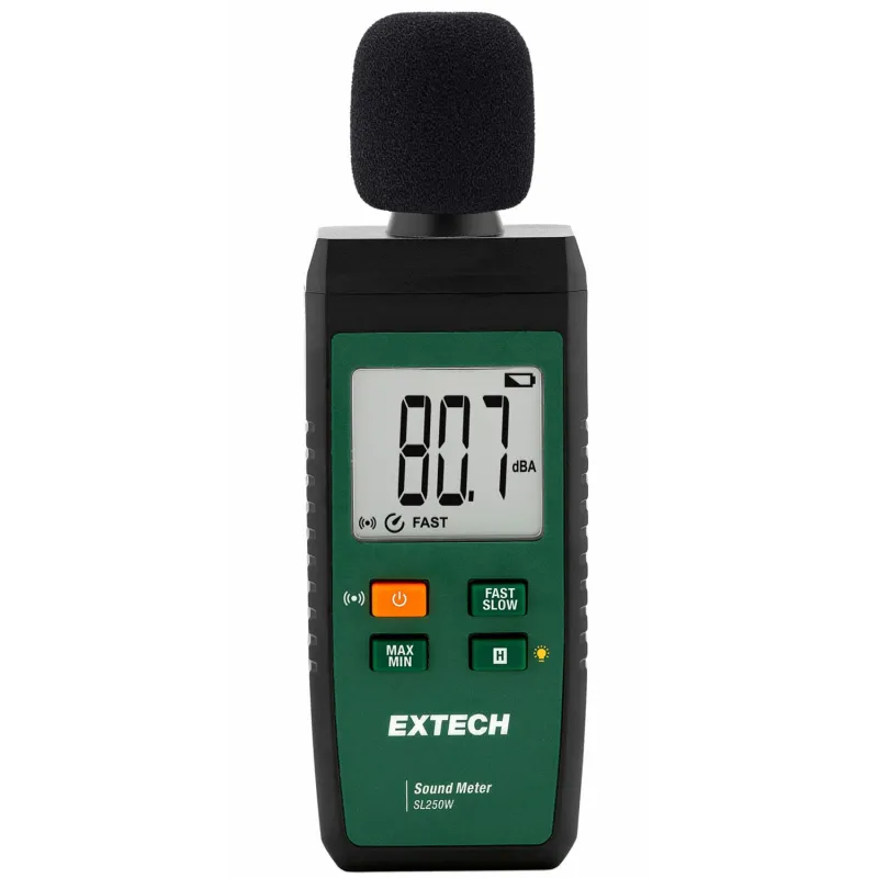 Extech SL250W Pengukur Suara dengan Konektivitas ke Aplikasi ExView