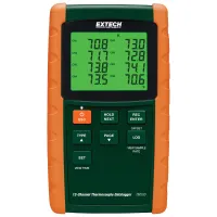 Extech TM500 12-Channel Datalogging Thermometer with 6 Thermocouple Types