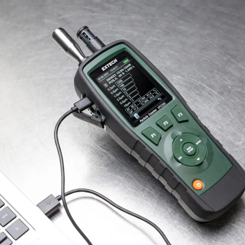 Extech VPC260 6-Channel Particle Counter, 0.3 µm, 0.5 µm, 1.0 µm, 2.5 µm, 5.0 µm, 10 µm