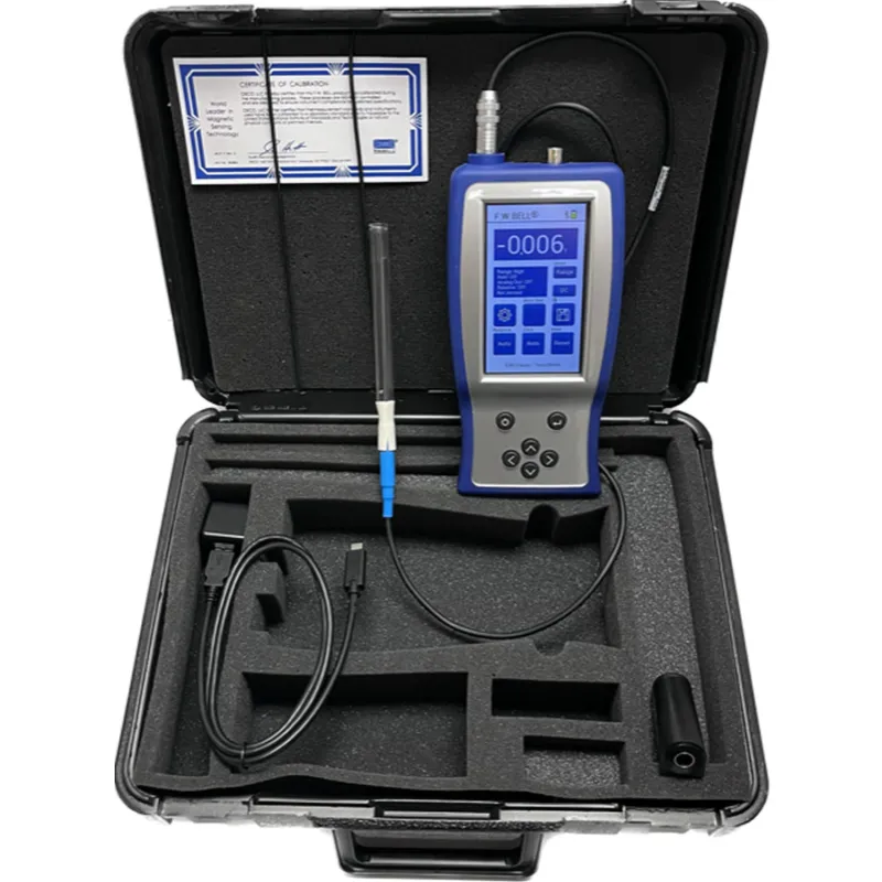 FW Bell 5275 [710-415270-02] RoHS Gauss Meter With STH17-0404 Transverse Probe and International AC Adapter