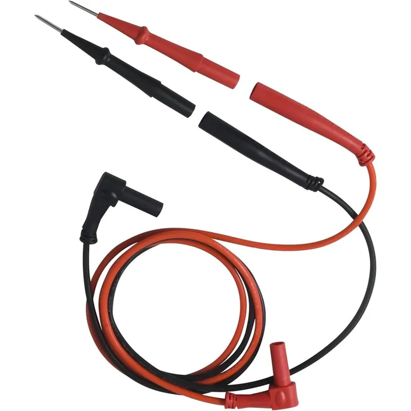 Fieldpiece ASLS2 Straight Tip Silicone Test Lead Set, Red/Black, 3 ft.