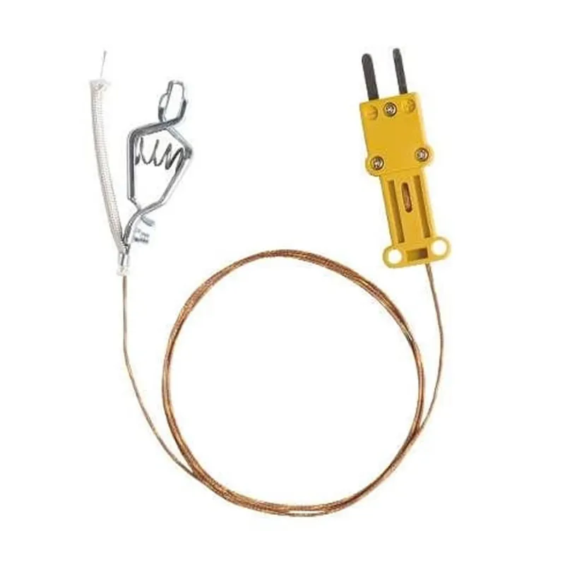 Fieldpiece ATAF1 Type-K High-Temperature Alligator Clip Thermocouple, -50 to 900ºF (-46 to 482°C) Range