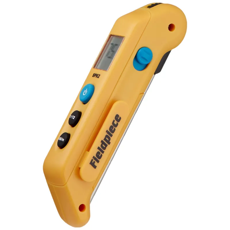 Fieldpiece SPK2 Folding Pocket In-Duct Thermometer, -58°F to 392°F (-50°C to 200°C)