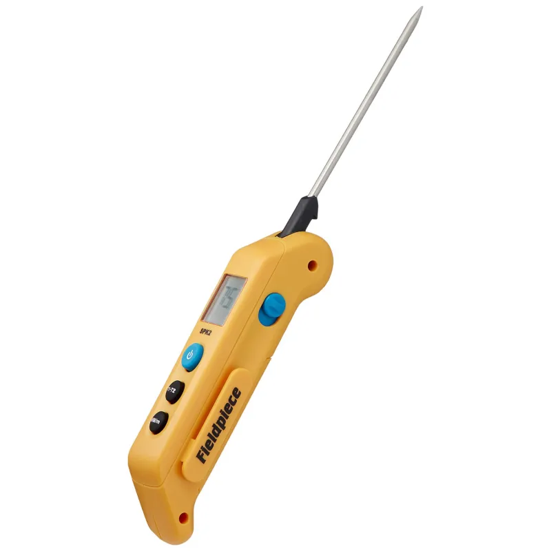 Fieldpiece SPK2 Folding Pocket In-Duct Thermometer, -58°F to 392°F (-50°C to 200°C)