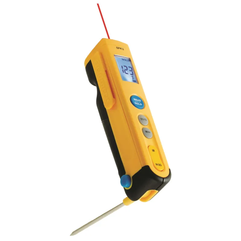 Fieldpiece SPK3 Rod and IR Temperature Pocket Style Tool,  Rod: -40°F to 257°F (-40°C to 125°C), Infrared: -22°F to 932°F (-30°C to 500°C)