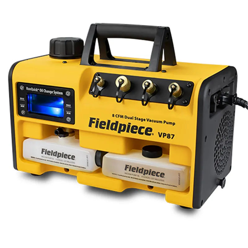 Fieldpiece VP833-230V 2-Stage Vacuum Pump with RunQuick Oil Change System 230 VAC 50 Hz