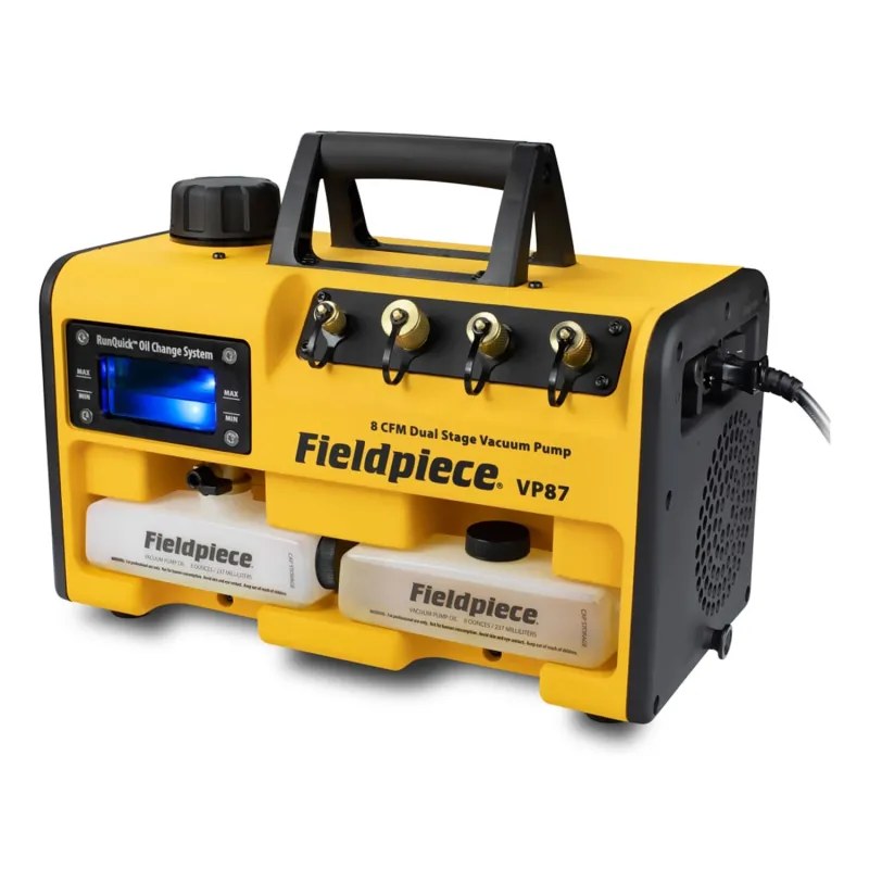 Fieldpiece VP87-230V Pompa Vakum Dua Tahap 8 CFM, 230 VAC 50 Hz