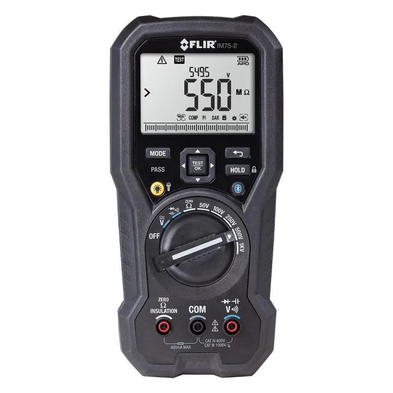 Flir IM75-2 Insulation Tester and Digital Multimeter with VFD and METERLiNK
