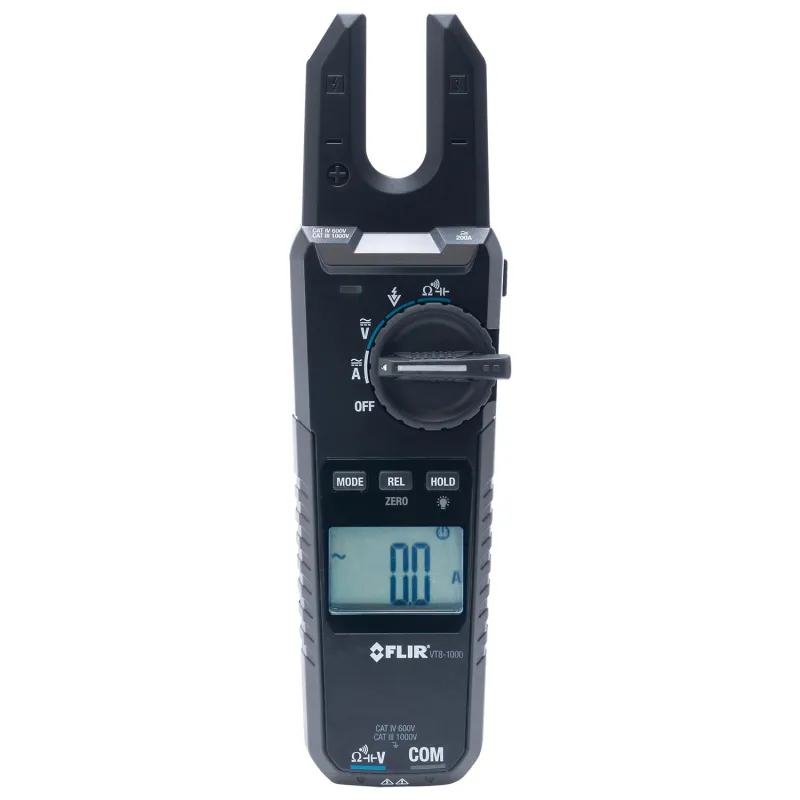 Flir VT8 [VT8-1000] True-RMS Open-Jaw Voltage, Continuity and Current Tester, 1000V/200A