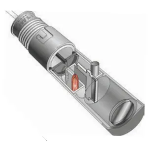 Flowline LV10 Switch Tek Vertical Buoyancy Level Switch With Polyvinylidene Fluoride (PVDF) Sensor Material (3 Models In This Product Family)
