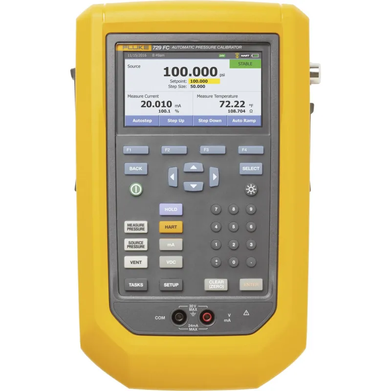 Fluke 729 150G FC [FLK-729 150G FC] Automatic Pressure Calibrator with Fluke Connect Compatibility, -12 to 150 psi (-0.8 to 10 bar)