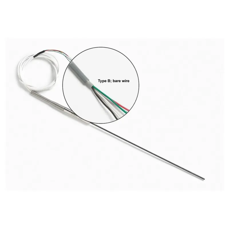 Fluke Calibration 5608 [5608-9-B] Secondary Reference PRT Probe with Bare Wire, 9 in. x 1/8 in., 6 ft. Lead, -200 °C to 500 °C (-328 °F to 932 °F).