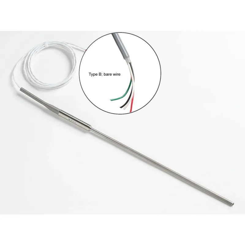 Fluke Calibration 5615 [5615-12-B] Secondary Standard PRT Probe with Bare Wire, 12 in. x 1/4 in., 6 ft. Lead,  -200 °C to 420 °C (-328 °F to 788 °F) 