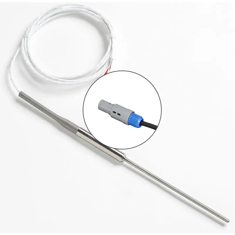 Fluke Calibration 5615 [5615-6-P] Secondary Standard PRT Probe with INFO-CON for 1523/1524, 6 in. x .188 in., 6 ft. Lead, -200°C to 300°C (-328°F to 572°F)