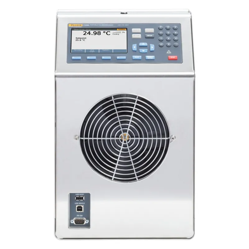 Fluke Calibration 7109A Low Temperature Calibration Bath, -25 °C to 140 °C (-15 °C cover off) 
