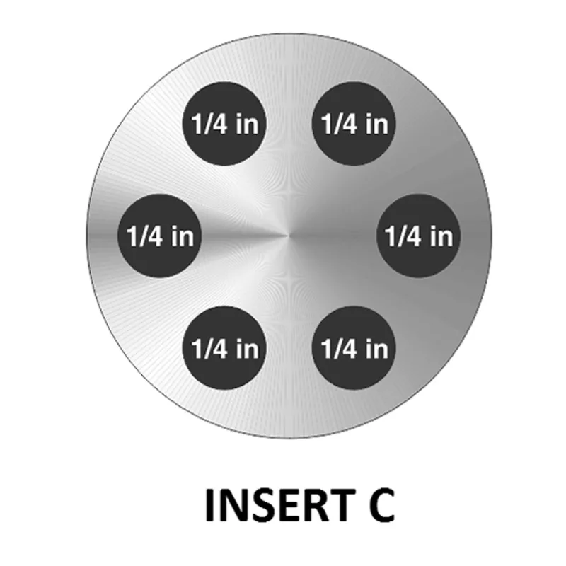 Fluke Calibration 9170-INSC Aluminum Insert "C" with 1/4 in. Holes 
