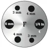 Fluke Calibration 9190-INSF Insert "F" with Metric/Imperial Comparison Miscellaneous Holes
