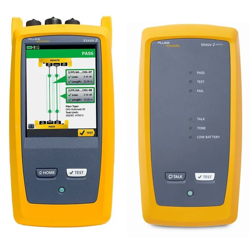 Fluke Networks CFP2 [CFP2-100-S-OB] CertiFiber Pro Single-Mode Optical Loss Test Set (OLTS) with Wi-Fi connectivity