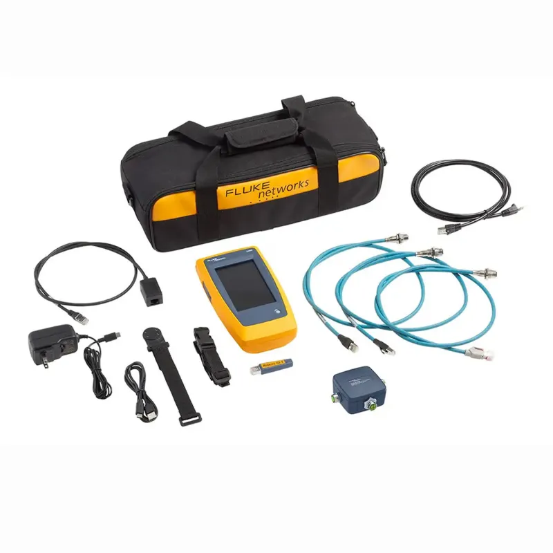Fluke Networks LIQ [LIQ-100-IE/FPC3] LinkIQ Industrial Ethernet Cable + Network Tester with 3 Years Premium Care Standard Support